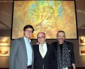 Il Sindaco Dario Nardella con Gherardo e Gabriele alla Fondazione Franco Zeffirelli