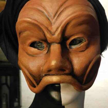 Maschera da Arlecchino realizzata da Filistrucchi art. MXCP001