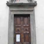 Il portale di ingresso dell'oratorio del Ceppo