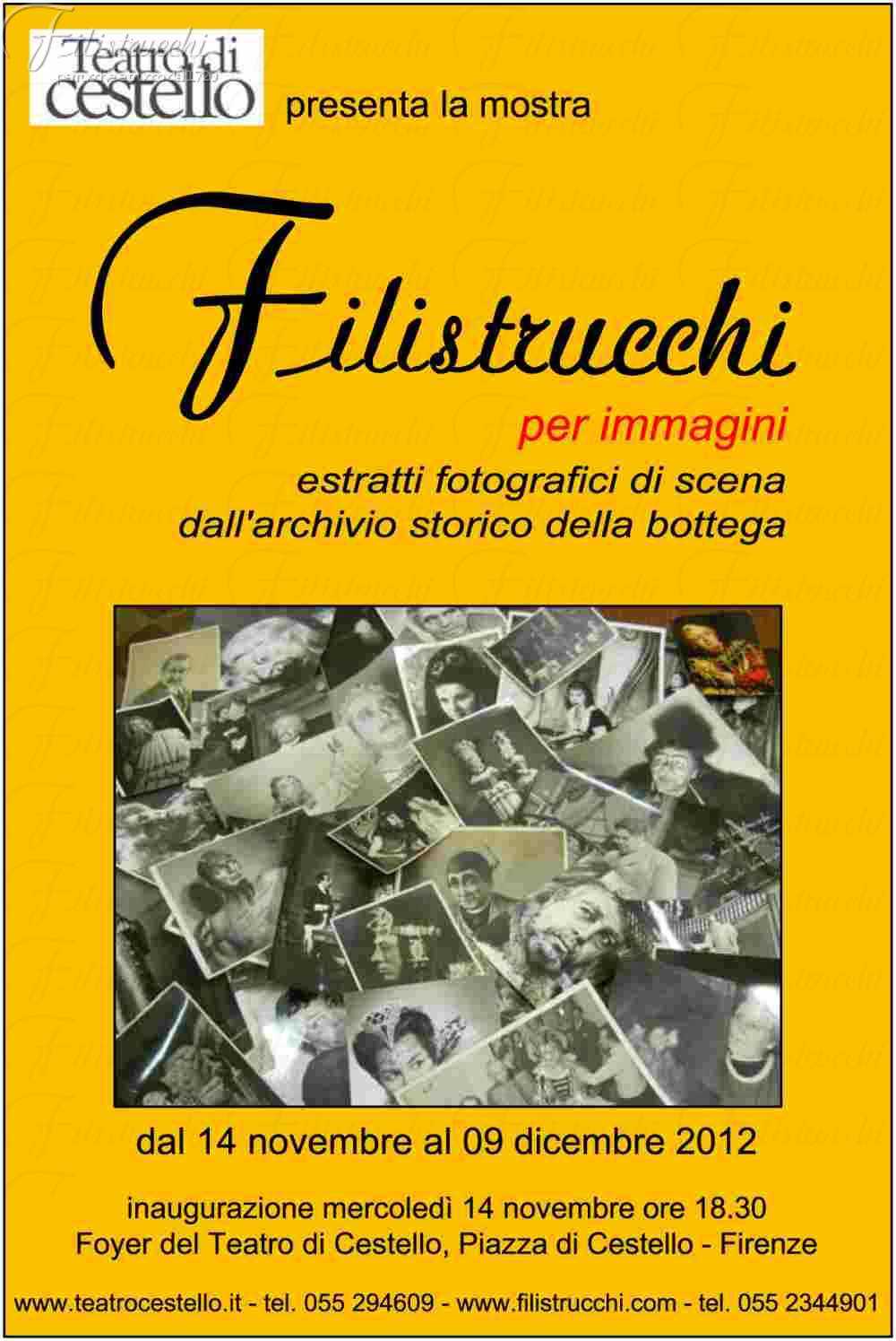 Filistrucchi per immagini locandina Teatro Cestello