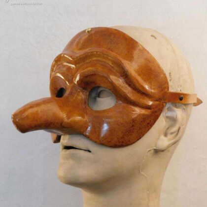 Zanni maschera in cuoio art MCU-TA008