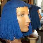 Parrucca in Lana Azzurre art A28 Pz 18