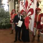 Gherardo e Cecilia Del Re durante la prima giornata attività storiche fiorentine