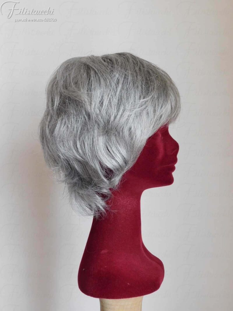 Parrucca sintetica Eleonora colore grigio 56